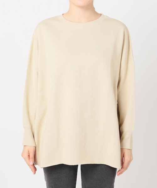 JOURNAL STANDARD relume（ジャーナルスタンダード　レリューム）の「《追加4》オーバーサイズロングスウェット（スウェット・レディース・チャコールグレー/アイボリー/ブルー/オレンジ・FREE）」の6枚目の写真
