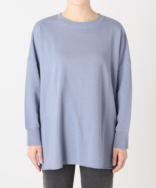 JOURNAL STANDARD relume（ジャーナルスタンダード　レリューム）の「《追加4》オーバーサイズロングスウェット（スウェット・レディース・チャコールグレー/アイボリー/ブルー/オレンジ・FREE）」の7枚目の写真