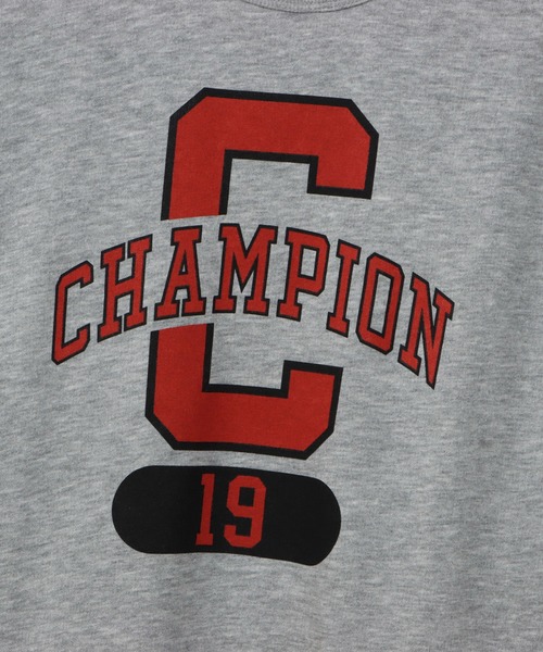 Champion(チャンピオン)の「【Champion/チャンピオン】キッズ ショートスリーブスウェットシャツ(Tシャツ/カットソー・キッズ・ネイビー/グレー/オートミール・110/100/160/150/140/130/120)」の6枚目の写真
