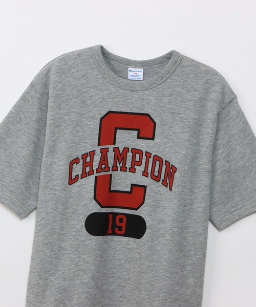 Champion(チャンピオン)の「【Champion/チャンピオン】キッズ ショートスリーブスウェットシャツ(Tシャツ/カットソー・キッズ・ネイビー/グレー/オートミール・110/100/160/150/140/130/120)」の7枚目の写真