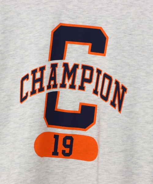 Champion(チャンピオン)の「【Champion/チャンピオン】キッズ ショートスリーブスウェットシャツ(Tシャツ/カットソー・キッズ・ネイビー/グレー/オートミール・110/100/160/150/140/130/120)」の8枚目の写真