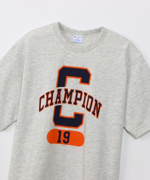 Champion(チャンピオン)の「【Champion/チャンピオン】キッズ ショートスリーブスウェットシャツ(Tシャツ/カットソー・キッズ・ネイビー/グレー/オートミール・110/100/160/150/140/130/120)」の9枚目の写真