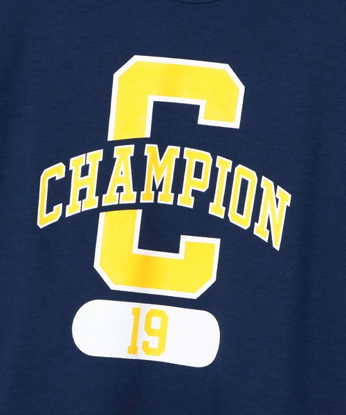 Champion(チャンピオン)の「【Champion/チャンピオン】キッズ ショートスリーブスウェットシャツ(Tシャツ/カットソー・キッズ・ネイビー/グレー/オートミール・110/100/160/150/140/130/120)」の12枚目の写真