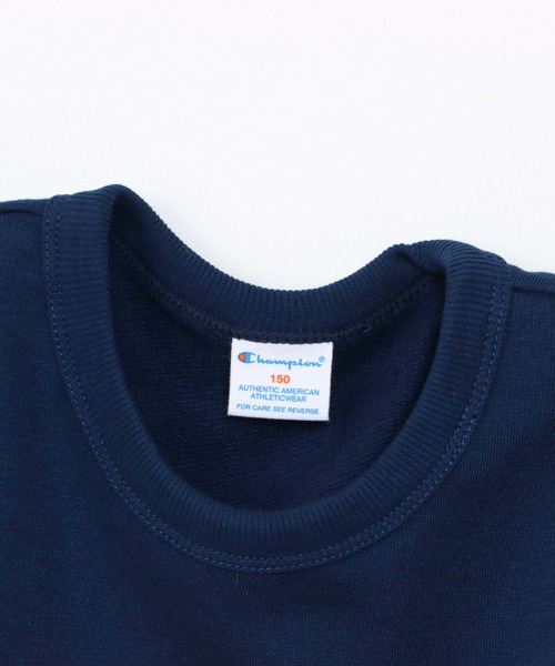 Champion(チャンピオン)の「【Champion/チャンピオン】キッズ ショートスリーブスウェットシャツ(Tシャツ/カットソー・キッズ・ネイビー/グレー/オートミール・110/100/160/150/140/130/120)」の14枚目の写真
