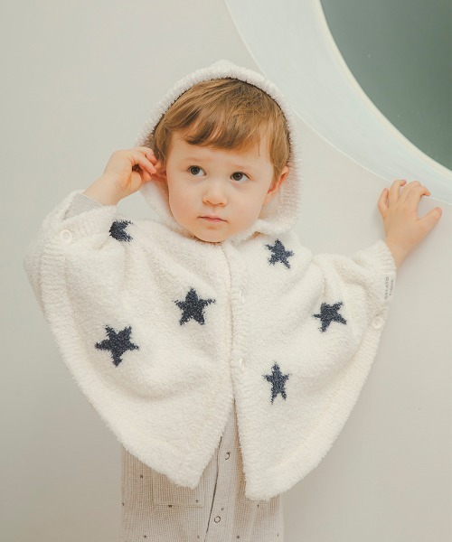 セール】【BABY】パウダースタージャガードポンチョ（その他