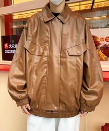 /フェイクレザー/PUジャケット