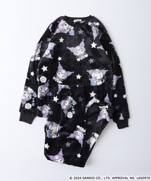 sanrio（サンリオ）の「サンリオキャラクターズ ボアフリースプリント総柄上下セット（ルームウェア/パジャマ）」