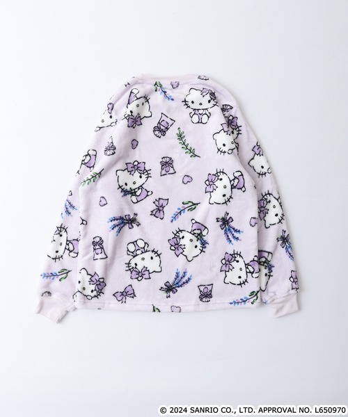 sanrio（サンリオ）の「サンリオキャラクターズ ボアフリースプリント総柄上下セット（ルームウェア/パジャマ・レディース・サックスブルー/エメラルド/ライトピンク/ブラック/ネイビー/ラベンダー・M/L）」の21枚目の写真