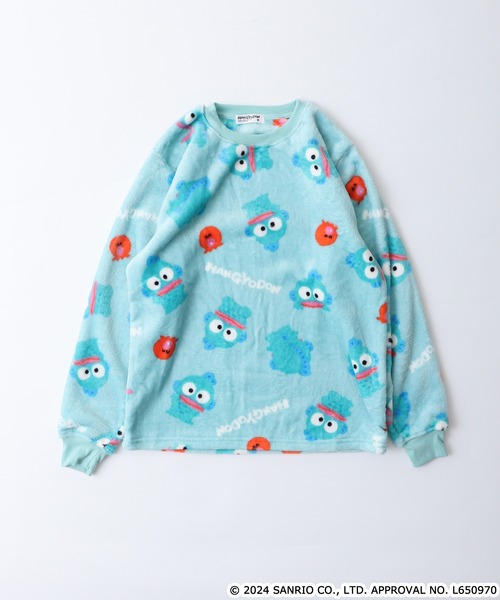sanrio（サンリオ）の「サンリオキャラクターズ ボアフリースプリント総柄上下セット（ルームウェア/パジャマ・レディース・サックスブルー/エメラルド/ライトピンク/ブラック/ネイビー/ラベンダー・M/L）」の9枚目の写真
