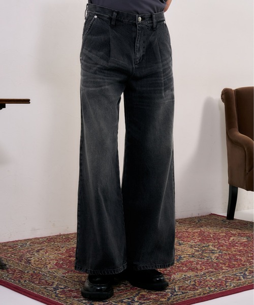 BLAYMORE(ブレイモア)の「【BLAYMORE】Washed Denim pants(デニムパンツ・メンズ・ブラック・S/M)」の22枚目の写真