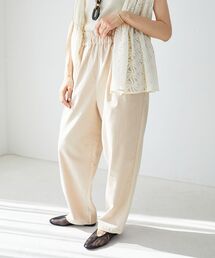 le.coeur blanc | 《WEB限定アイテム》コットン麻ドロストイージーパンツ(その他パンツ)