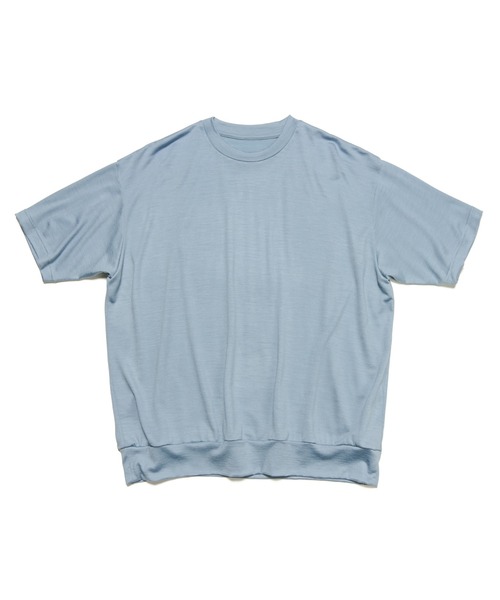 SOPHNET.(ソフネット)の「WASHABLE WOOL S/S TOP(Tシャツ/カットソー・メンズ・ブラック/ライトブルー/グレー/ネイビー/イエロー・MEDIUM/LARGE/X-LARGE/SMALL)」の4枚目の写真
