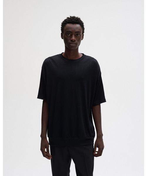 SOPHNET.(ソフネット)の「WASHABLE WOOL S/S TOP(Tシャツ/カットソー・メンズ・ブラック/ライトブルー/グレー/ネイビー/イエロー・MEDIUM/LARGE/X-LARGE/SMALL)」の6枚目の写真