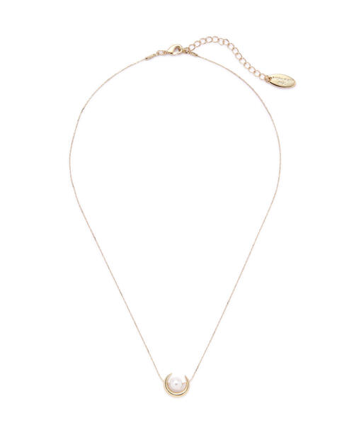 NATURAL BEAUTY BASIC(ナチュラルビューティーベーシック)の「ムーン&パールチョーカー(チョーカー・レディース・ゴールド/シルバー・フリ-)」の2枚目の写真