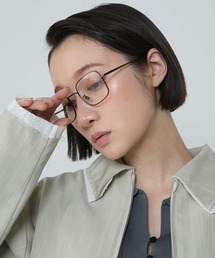 le ELMi(G~)Metal frame square glasses UV protection / ^t[ UVJbg XNGAOX(Kl)