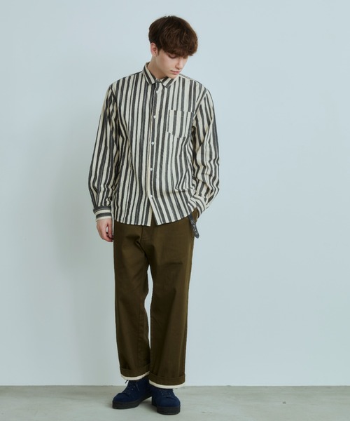 OPULENCE(オーピュレンス)の「Silent Stripe シャツ(シャツ/ブラウス・メンズ・ブラック系その他・FREE)」の9枚目の写真