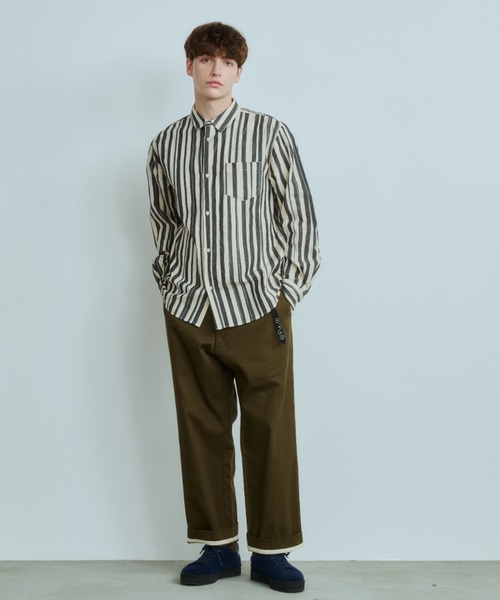 OPULENCE(オーピュレンス)の「Silent Stripe シャツ(シャツ/ブラウス・メンズ・ブラック系その他・FREE)」の10枚目の写真