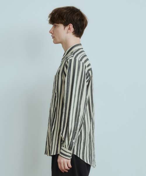 OPULENCE(オーピュレンス)の「Silent Stripe シャツ(シャツ/ブラウス・メンズ・ブラック系その他・FREE)」の5枚目の写真