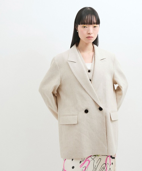 セール】リネンMIXオーバージャケット（テーラードジャケット）｜ADAM