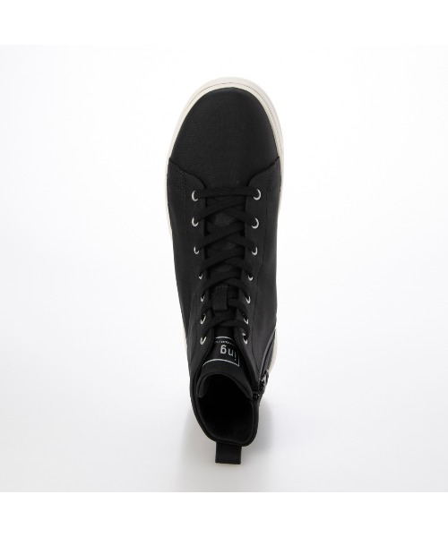 ing（イング）の「新色追加【レイン対応】ハイカット厚底スニーカー（スニーカー・レディース・ピンク/ライトベージュ/ブラック/デザートカモ・S/LL/L/M）」の9枚目の写真