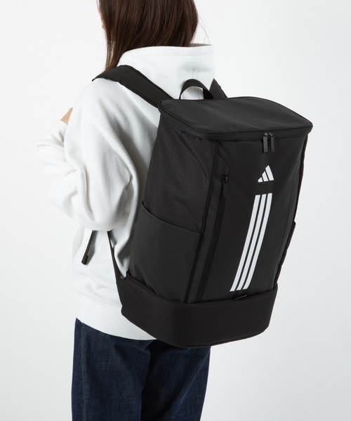 adidas（アディダス）の「リュックサック B4サイズ収納 15.6inch収納 38L 63953（バックパック/リュック・メンズ・ブラック×ブラック/ブラック×ホワイト/ブラック×ゴールド・FREE）」の11枚目の写真