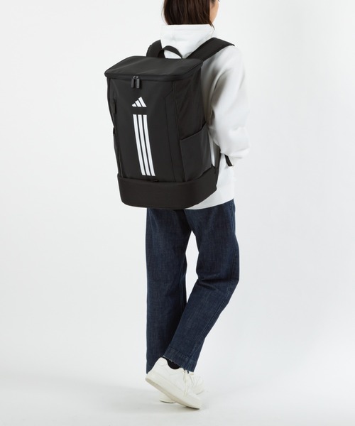 adidas（アディダス）の「リュックサック B4サイズ収納 15.6inch収納 38L 63953（バックパック/リュック・メンズ・ブラック×ブラック/ブラック×ホワイト/ブラック×ゴールド・FREE）」の12枚目の写真