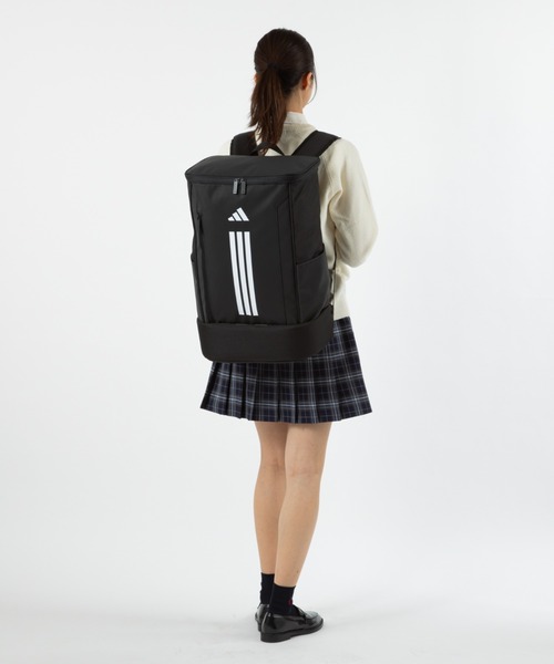 adidas（アディダス）の「リュックサック B4サイズ収納 15.6inch収納 38L 63953（バックパック/リュック・メンズ・ブラック×ブラック/ブラック×ホワイト/ブラック×ゴールド・FREE）」の13枚目の写真