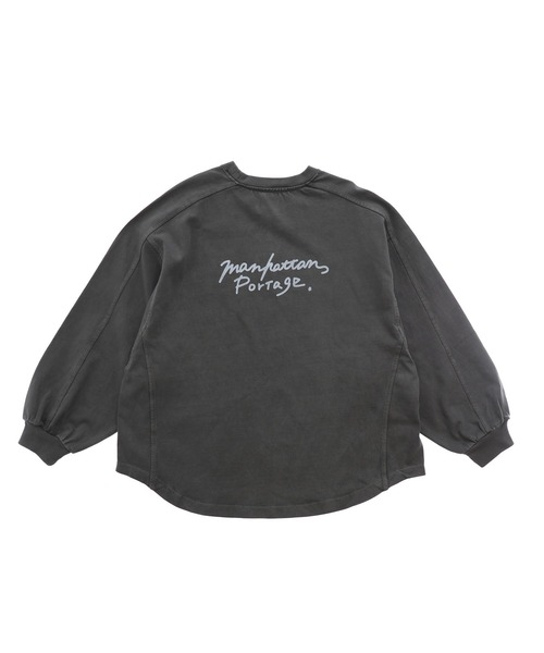 Manhattan Portage（マンハッタンポーテージ）の「Over Size T-Shirt (Women’s)（Tシャツ/カットソー・レディース・チャコールグレー/ブラウン/アイボリー・FREE）」の6枚目の写真