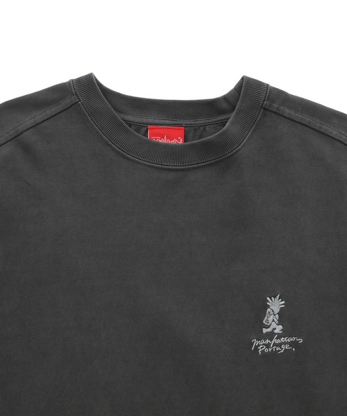 Manhattan Portage（マンハッタンポーテージ）の「Over Size T-Shirt (Women’s)（Tシャツ/カットソー・レディース・チャコールグレー/ブラウン/アイボリー・FREE）」の7枚目の写真