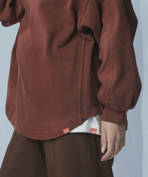 Manhattan Portage（マンハッタンポーテージ）の「Over Size T-Shirt (Women’s)（Tシャツ/カットソー・レディース・チャコールグレー/ブラウン/アイボリー・FREE）」の16枚目の写真