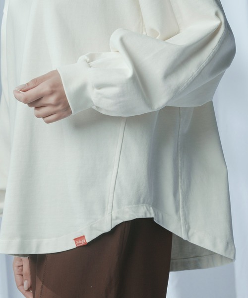 Manhattan Portage（マンハッタンポーテージ）の「Over Size T-Shirt (Women’s)（Tシャツ/カットソー・レディース・チャコールグレー/ブラウン/アイボリー・FREE）」の22枚目の写真