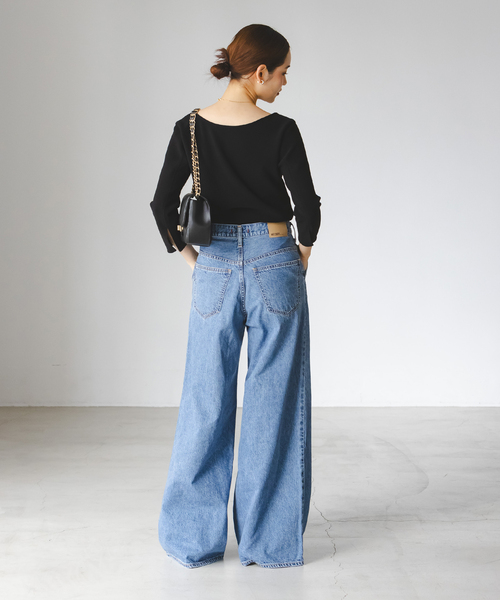 NOBLE ニットライクジョーゼット2wayブラウス 追加》ニットライクジョーゼット2wayブラウス（シャツ／ブラウス