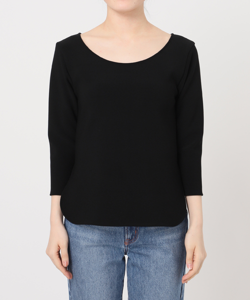 Noble（ノーブル）の「《追加》ニットライクジョーゼット2wayブラウス（シャツ/ブラウス・レディース・ホワイト/ブラック・FREE）」の20枚目の写真