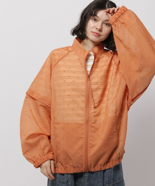 niko and...(ニコアンド)の「2WAYシアーブルゾン(ブルゾン・レディース・オレンジ/ブラック/オフホワイト・FREE)」の1枚目の写真