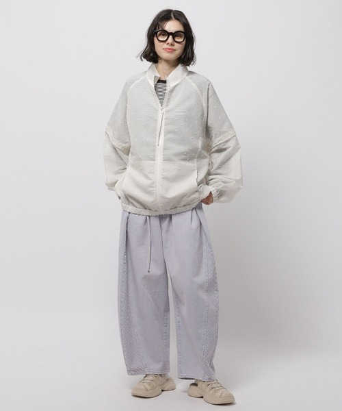 niko and...(ニコアンド)の「2WAYシアーブルゾン(ブルゾン・レディース・オレンジ/ブラック/オフホワイト・FREE)」の11枚目の写真