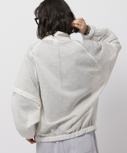 niko and...(ニコアンド)の「2WAYシアーブルゾン(ブルゾン・レディース・オレンジ/ブラック/オフホワイト・FREE)」の9枚目の写真