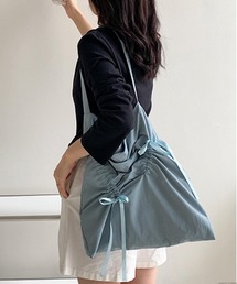 Liaa/くしゅくしゅ リボン トートバッグ A18552