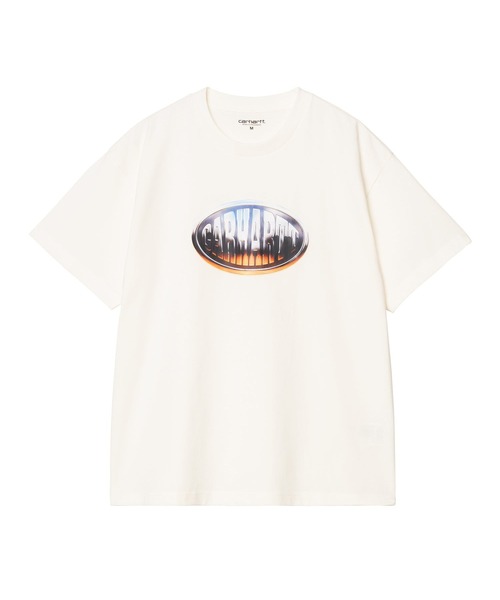 Carhartt WIP（カーハートダブリューアイピー）の「Carhartt WIP/カーハートダブリューアイピー  半袖Tシャツ フロントプリント S/S BIG TIME T-SHIRT I034653（Tシャツ/カットソー・メンズ・ブラウン/ブラック/オフホワイト・XL/L/M）」の2枚目の写真