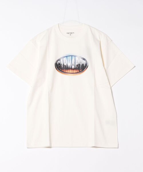 Carhartt WIP（カーハートダブリューアイピー）の「Carhartt WIP/カーハートダブリューアイピー  半袖Tシャツ フロントプリント S/S BIG TIME T-SHIRT I034653（Tシャツ/カットソー・メンズ・ブラウン/ブラック/オフホワイト・XL/L/M）」の11枚目の写真