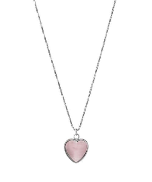 ANEMONE(アネモネ)の「【ステンレス】ハートストーンネックレス(ネックレス・レディース・ホワイト/パープル/ブルー・FREE)」の4枚目の写真