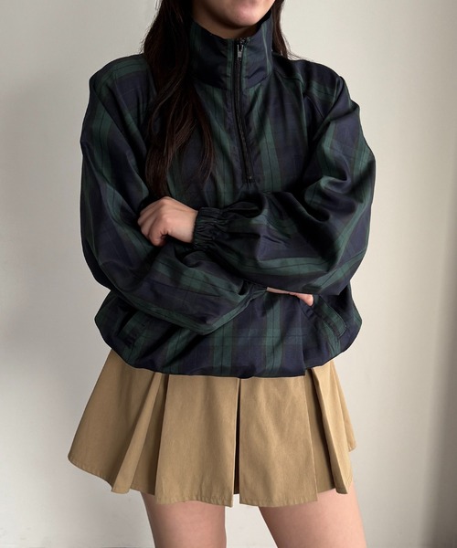 apres jour mignon（アプレジュールミニョン）の「ハーフジッププルオーバー【ZOZOTOWN限定アイテム】（Tシャツ/カットソー・レディース・レッド/ネイビー/グリーン系その他/ブラック・フリー/X-LARGE）」の8枚目の写真