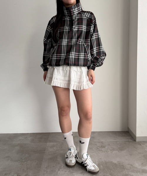 apres jour mignon（アプレジュールミニョン）の「ハーフジッププルオーバー【ZOZOTOWN限定アイテム】（Tシャツ/カットソー・レディース・レッド/ネイビー/グリーン系その他/ブラック・フリー/X-LARGE）」の7枚目の写真