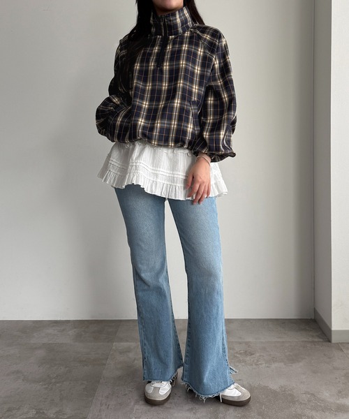 apres jour mignon（アプレジュールミニョン）の「ハーフジッププルオーバー【ZOZOTOWN限定アイテム】（Tシャツ/カットソー・レディース・レッド/ネイビー/グリーン系その他/ブラック・フリー/X-LARGE）」の11枚目の写真