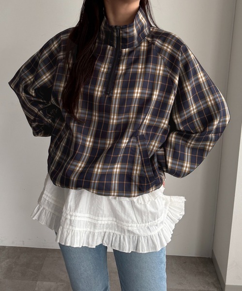apres jour mignon（アプレジュールミニョン）の「ハーフジッププルオーバー【ZOZOTOWN限定アイテム】（Tシャツ/カットソー・レディース・レッド/ネイビー/グリーン系その他/ブラック・フリー/X-LARGE）」の21枚目の写真