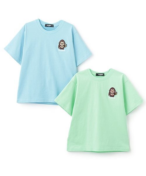 XLARGE KIDS(エクストララージキッズ)の「【人気商品再入荷】【直営店で取り扱い無し】ワンポイントゴリラ&後首バナナ 半袖Tシャツ(Tシャツ/カットソー・キッズ・ライトグリーン/ライトブルー・130cm/140cm/90cm/100cm/110cm/120cm)」の5枚目の写真