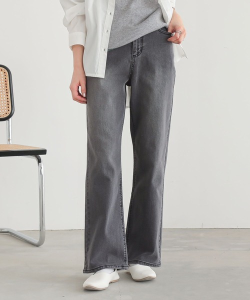 n'OrLABEL（ノアールレーベル）の「『お腹すっきりデニムパンツ』（デニムパンツ・レディース・ブラック/ブルー・S/3L/LL/L/M）」の2枚目の写真