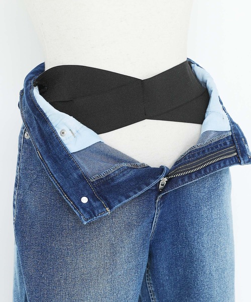 n'OrLABEL（ノアールレーベル）の「『お腹すっきりデニムパンツ』（デニムパンツ・レディース・ブラック/ブルー・S/3L/LL/L/M）」の9枚目の写真