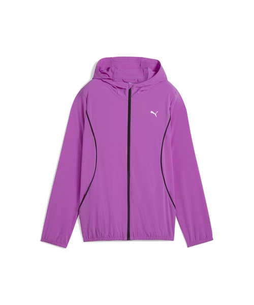 PUMA（プーマ）の「PUMA プーマ ウィメンズ ランニング ラン ヴェロシティ ウーブン ジャケッ（ブルゾン・レディース・ピンク系その他/ブラック・SMALL/X-LARGE/LARGE/MEDIUM）」の4枚目の写真