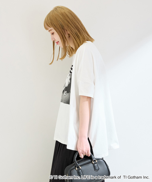 GOOD ROCK SPEED(グッドロックスピード)の「GOOD ROCK SPEED/グッドロックスピード LIFE PICTURE COLLECTIONオーバーTEE(Tシャツ/カットソー・レディース・ホワイト/スミクロ/ベージュ・FREE)」の11枚目の写真