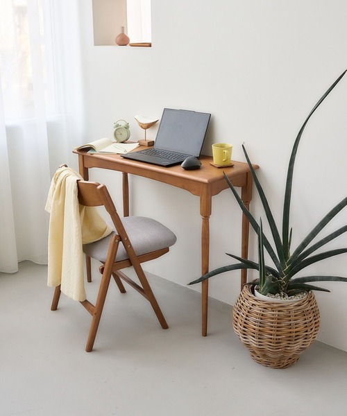 studio CLIP 無垢のデスク 無垢のラウンドスツール　コンソールテーブル studio CLIP 無垢のデスク 無垢のラウンドスツール コンソール